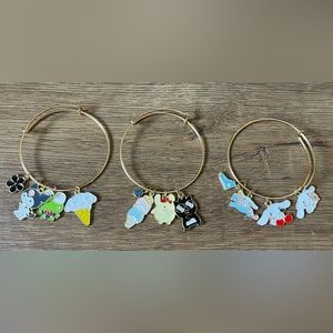 SANRIO-3 CHARM Bracelet SET (NWOT)